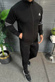 Adds Day-Ready Future Icon Zipper Men's Co-Ord Set In Black