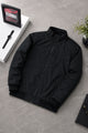 Men's Classic Padded Imported Parachute Puffer Jacket In Black