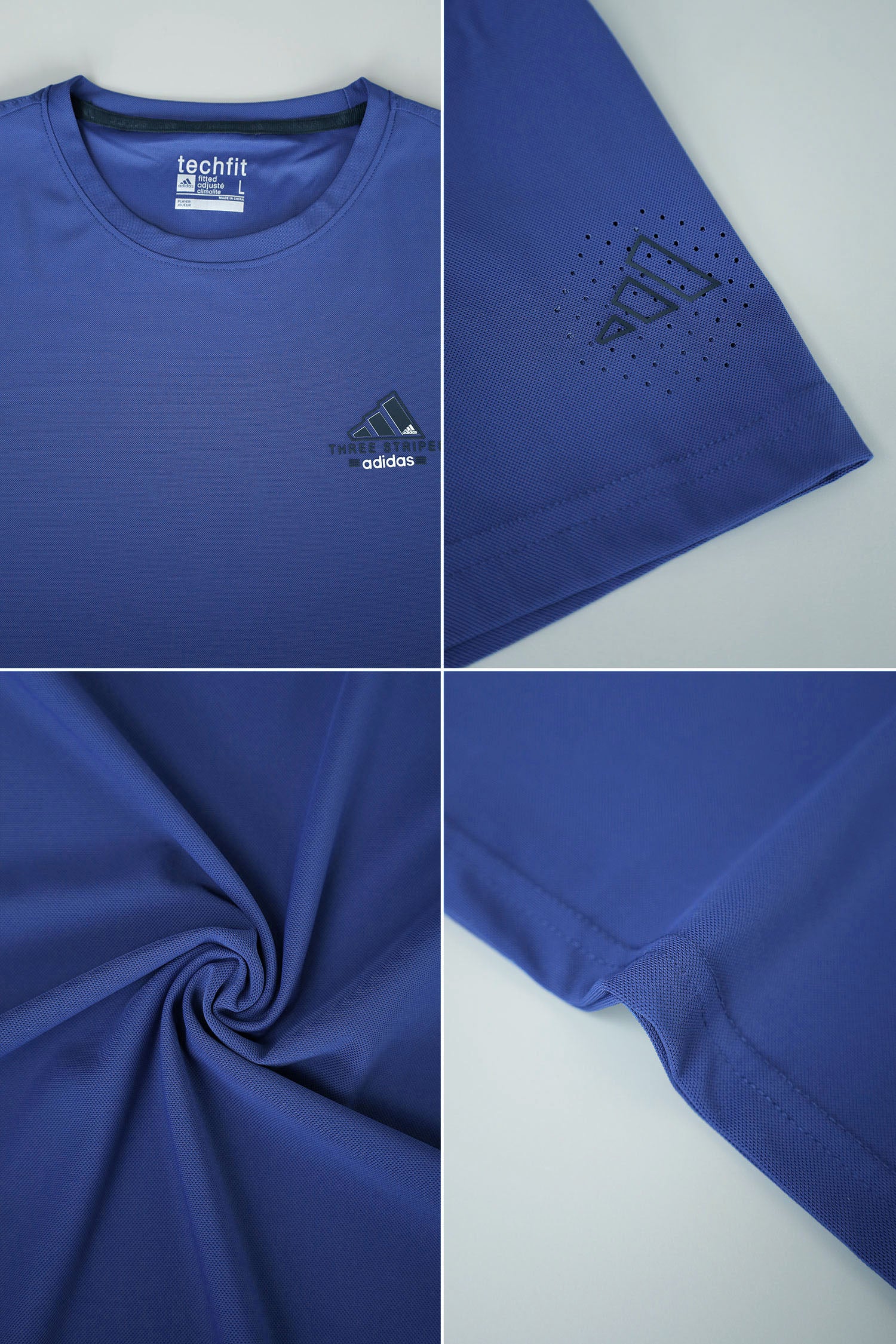 Adds Climalite Short Sleeve Dry-Fit Tee In Blue