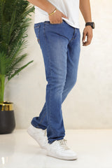 Turbo Clean Cut Iconic Relaxed Slim Fit Jeans In Blue