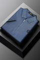Turbo Abstract Zip Collar Men's Polo Shirt