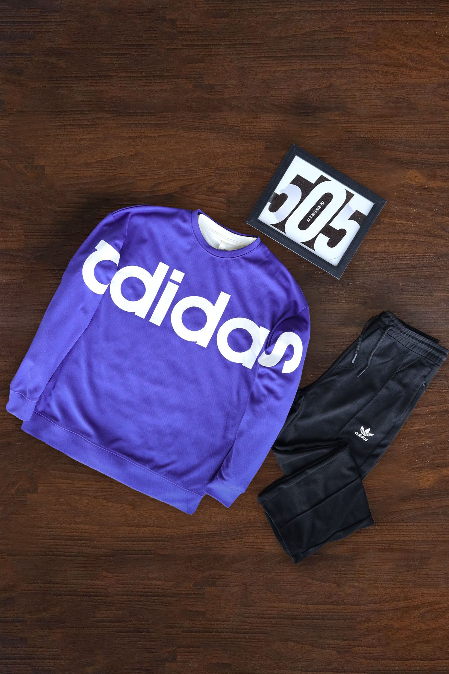 Adds Spellout Crew Round Neck Tracksuit