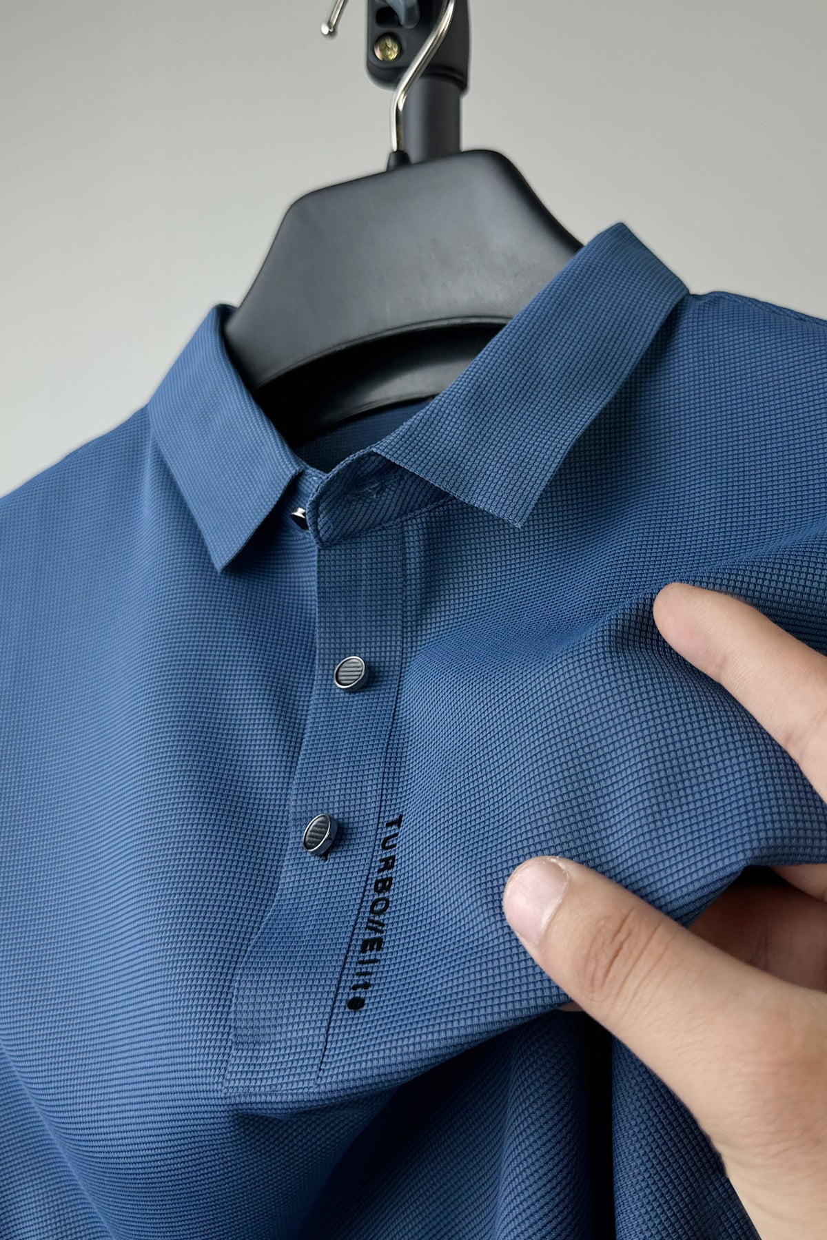 Turbo Elite Seamless Men's Polo Shirt In Blue
