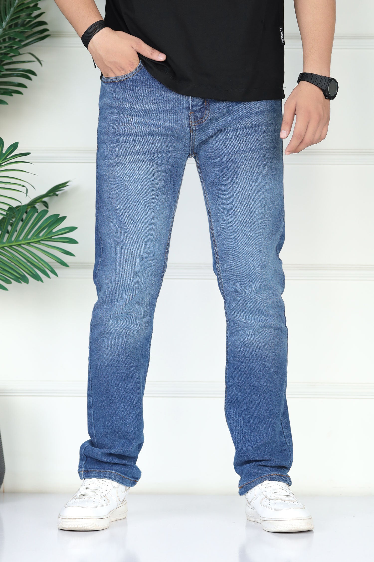 Turbo Axis Core Essential Slim Fit Jeans In Blue