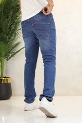 Turbo Clean Cut Iconic Relaxed Slim Fit Jeans In Blue