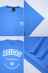 Adds AdiColor Signature Crew Neck Tee In Blue