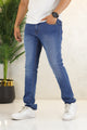 Turbo Clean Cut Iconic Relaxed Slim Fit Jeans In Blue
