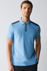 Hackt Lndn AMR Performance Zip-Placket Men's Polo Shirt