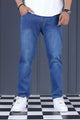 Streetline Raw Turbo Ankle Fit Jeans In Blue