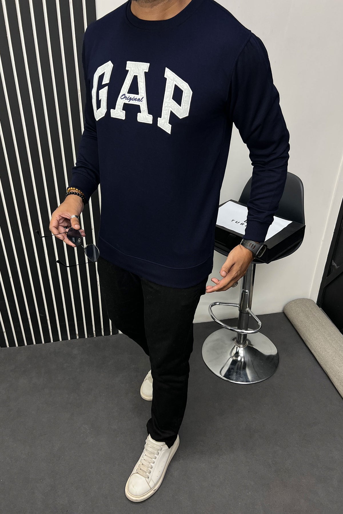 GP Aplic Arch logo Full Sleeves Men's Sweatshirt