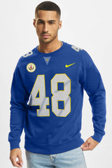 Nke Crew Neck Full Sleeves Men's Sweatshirt In Royal Blue