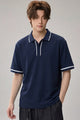 Turbo Piping Collared Style Men's Polo T-Shirt
