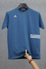 Adds Premium Tennis Short Sleeves Round Neck T-Shirt
