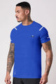 Turbo Sport Shoulder Striped Breathable Dry-Fit Tee