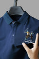 Turbo Polo Club Horse Pony Badge Men's Polo Shirt