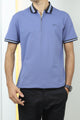 Turbo Contrast Tone Zip Collar Men's Polo Shirt