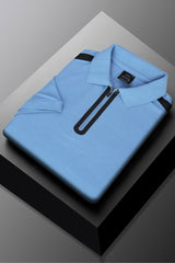 Hackt Lndn AMR Performance Zip-Placket Men's Polo Shirt