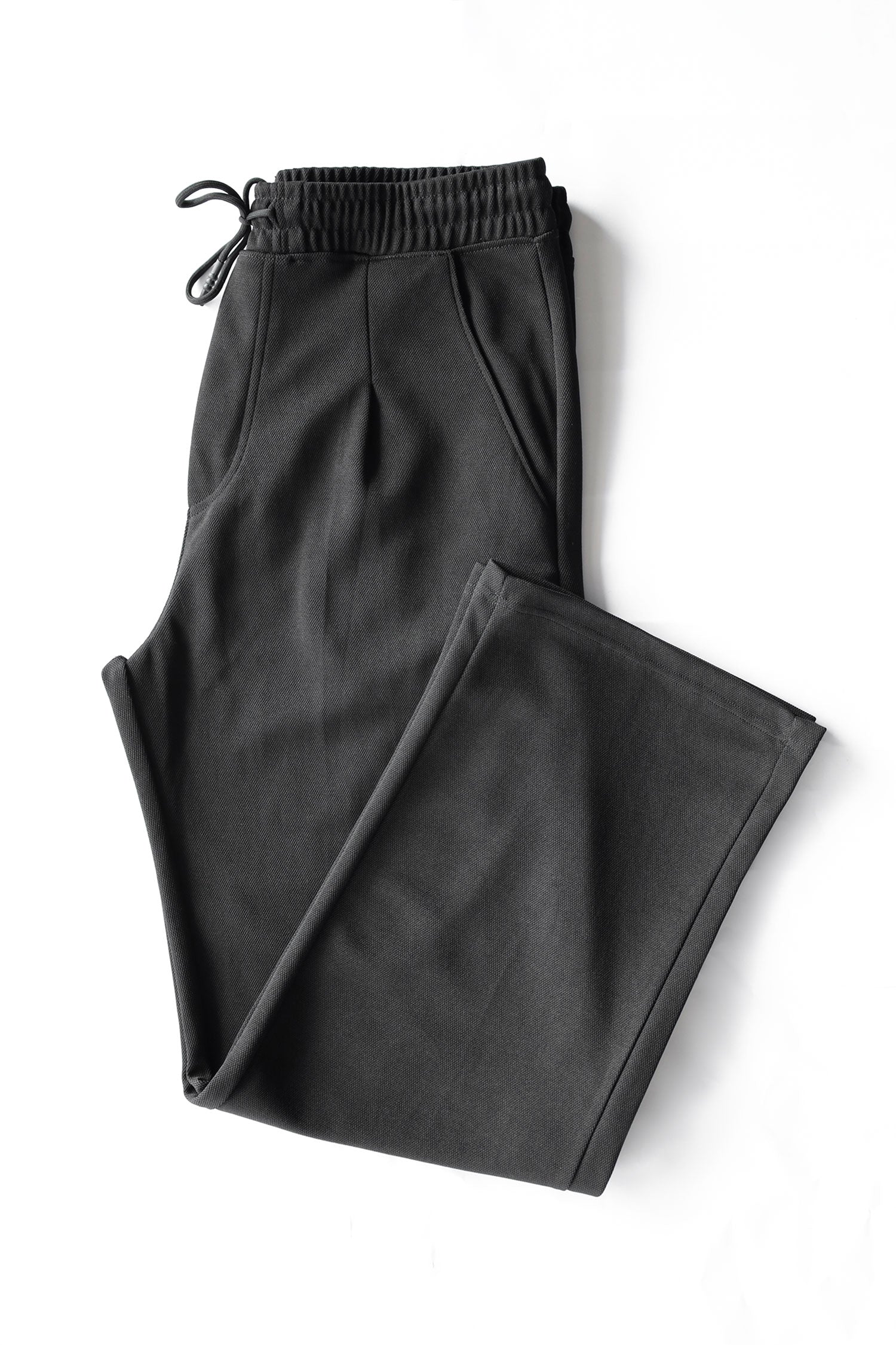 Relaxed Straight Baggy Loose Bottom Trouser in Black