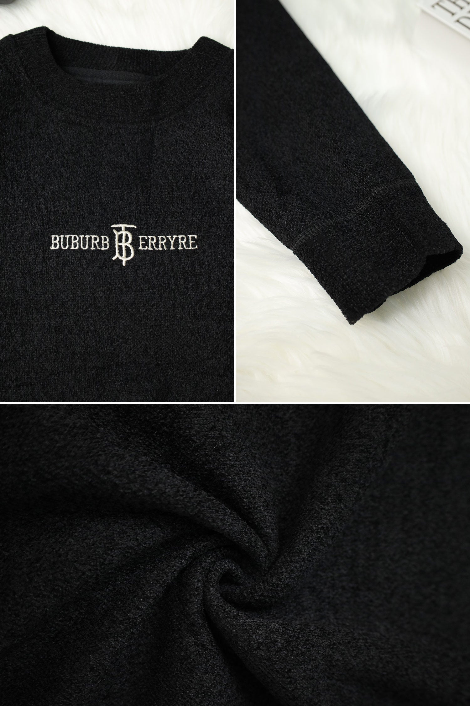 Wool Knitwear Round Neck Imported Men's Sweatshirt