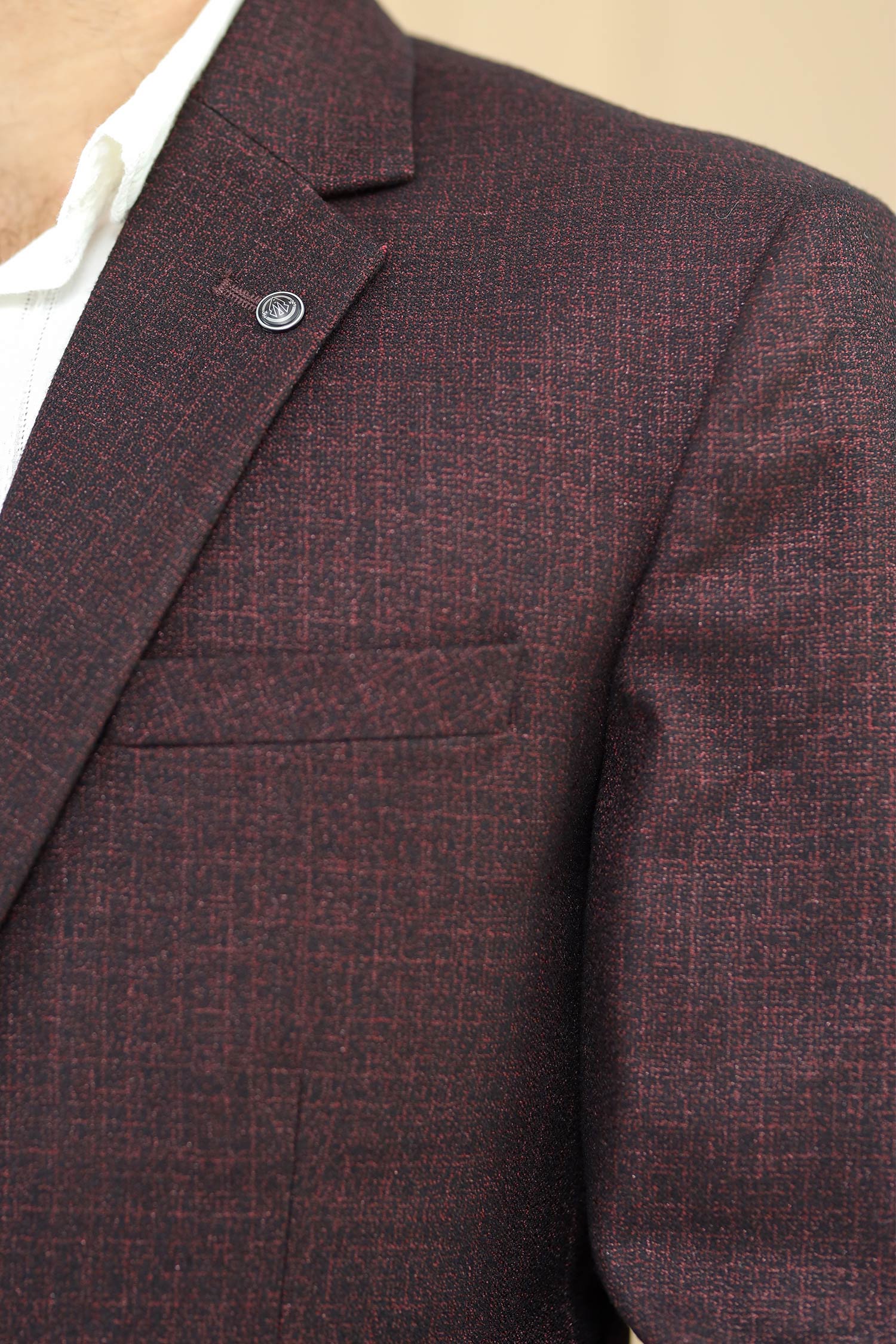 Classic Rich Chestnut Aura Mens Casual Blazer