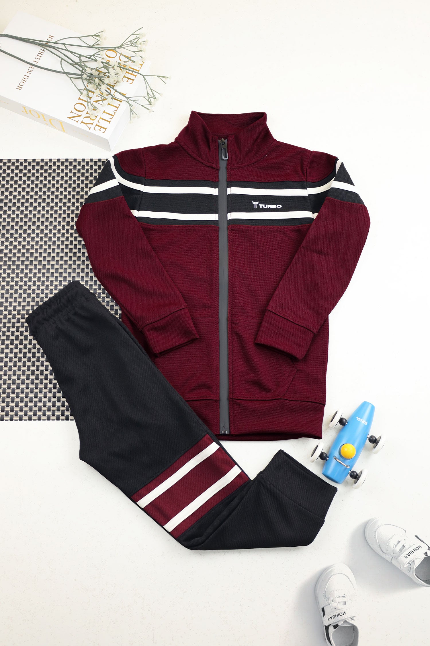 Turbo Color-Block Panel Unisex Younger Kids Tracksuit
