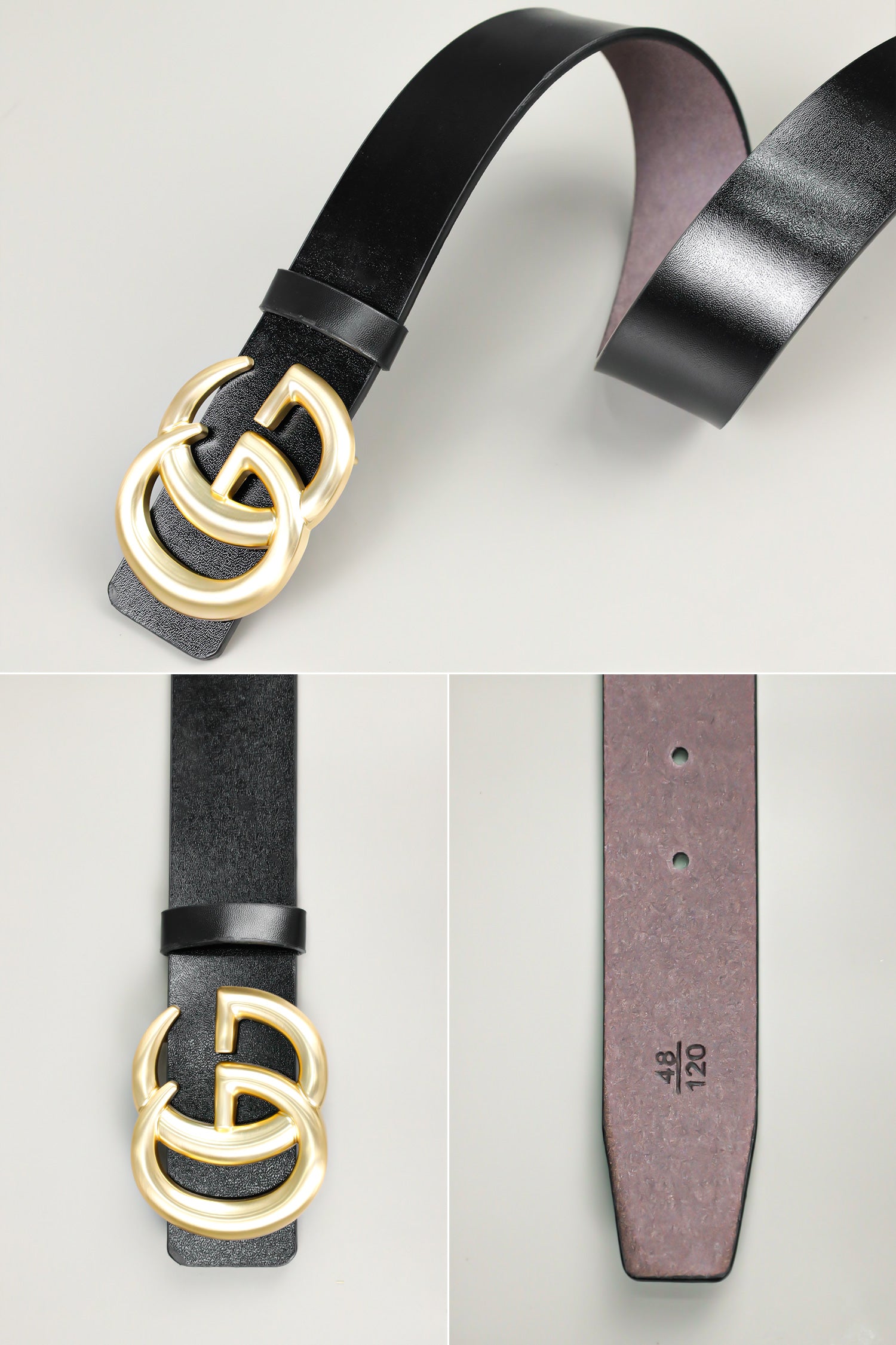 G Metal Alloy Automatic Buckle Branded Belt