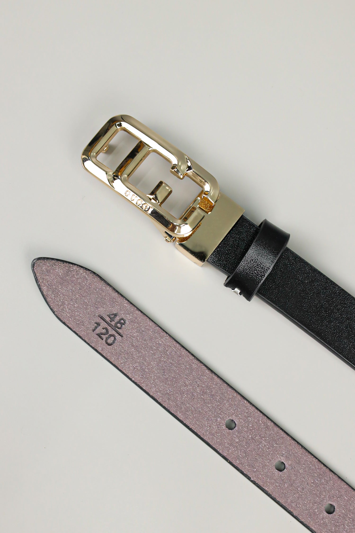 G Metal Alloy Automatic Buckle Branded Belt
