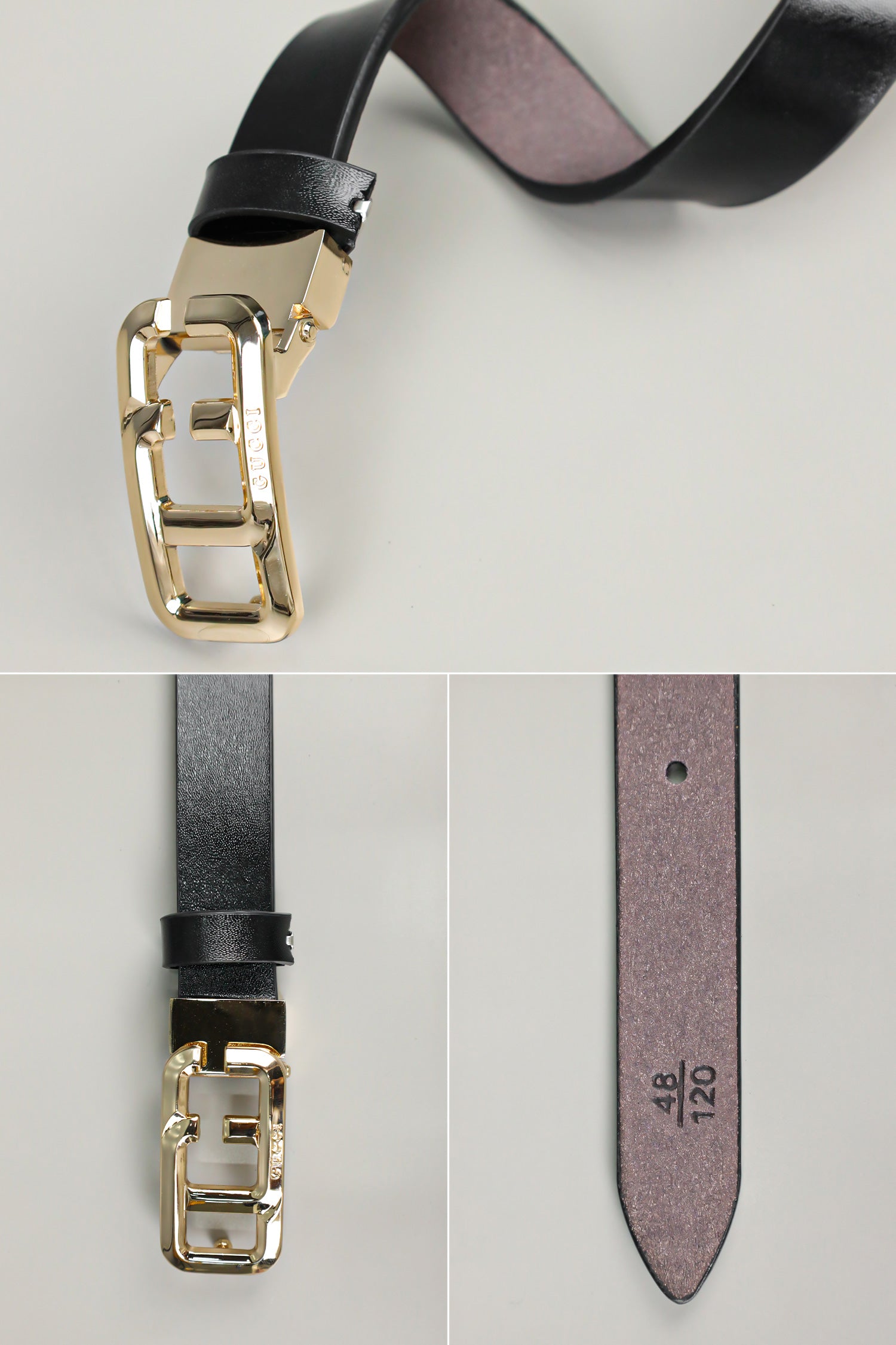 G Metal Alloy Automatic Buckle Branded Belt