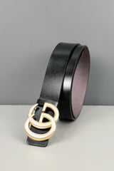 G Metal Alloy Automatic Buckle Branded Belt