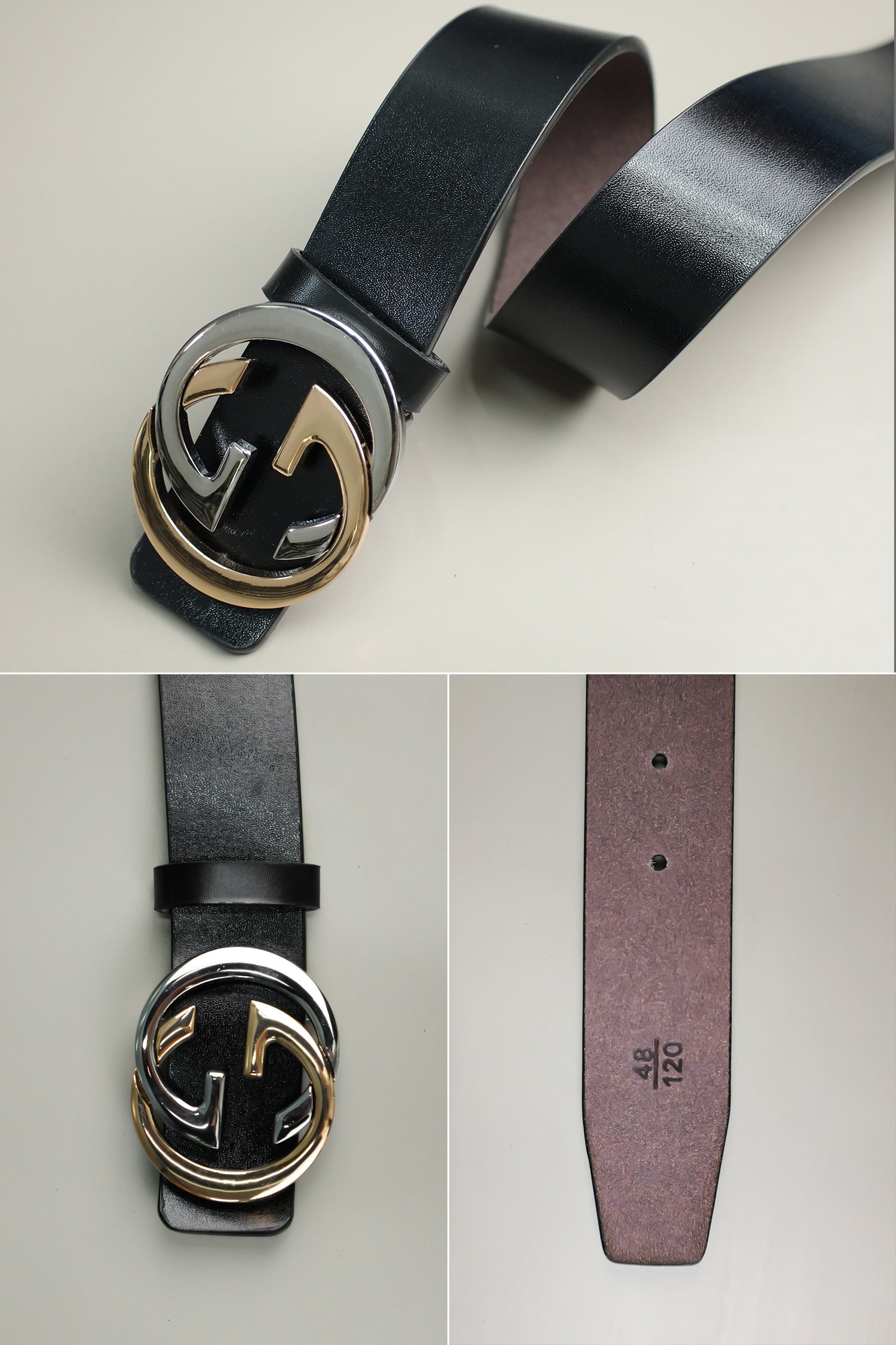 G Metal Alloy Automatic Buckle Branded Belt