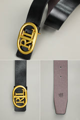 Rebk Metal Alloy Automatic Buckle Branded Belt