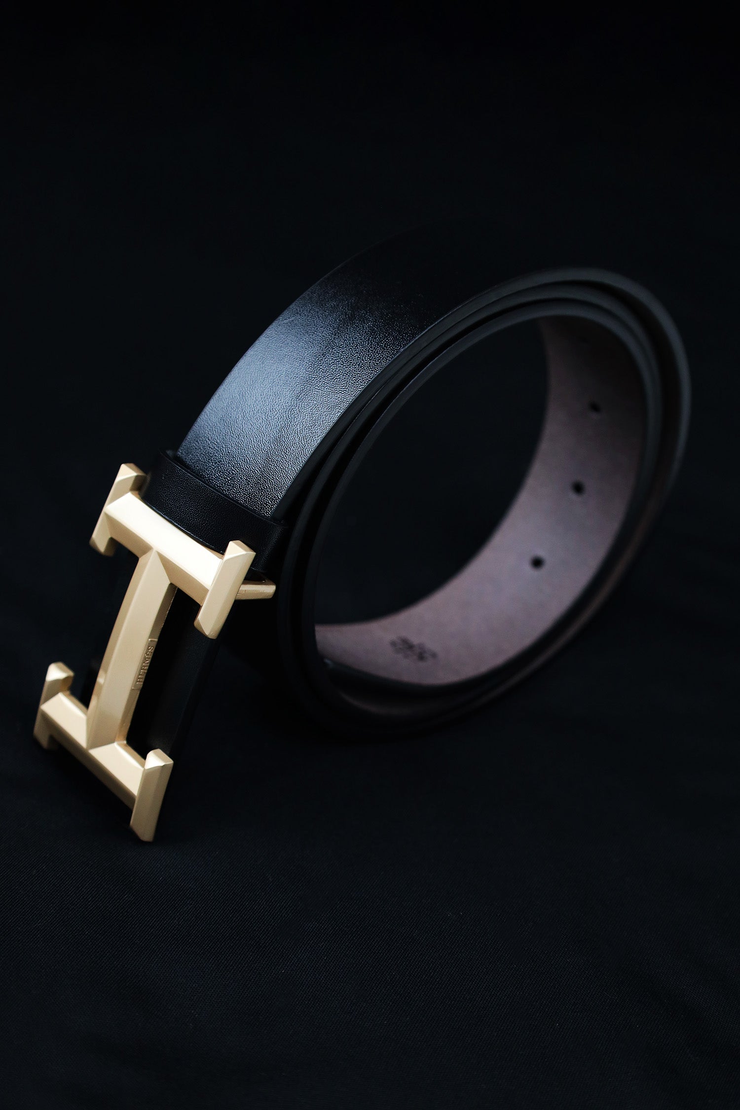 Hrmes Metal Alloy Automatic Buckle Branded Belt