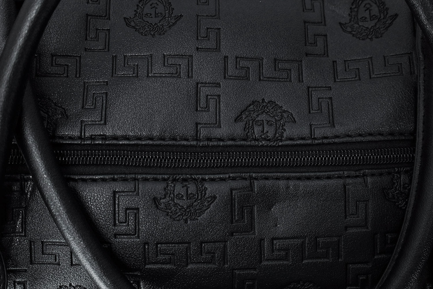 Vrsce Imported Embossed Texture Travel bag in Black & Golden