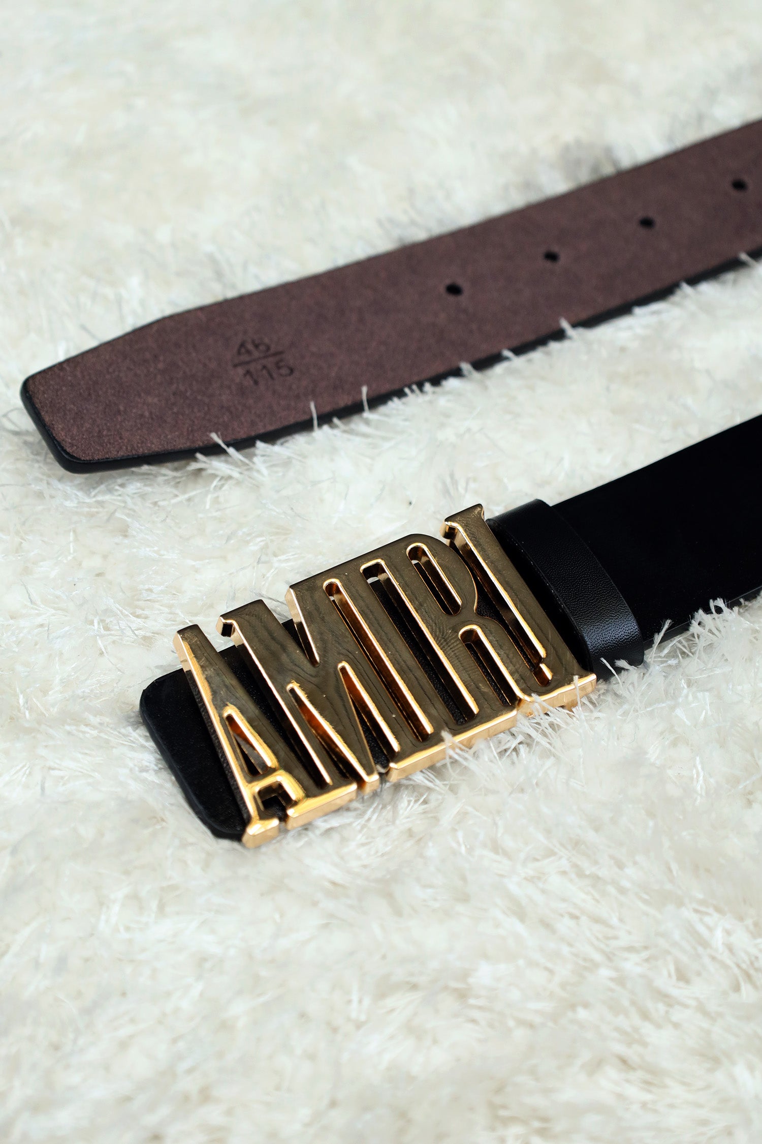 Amrii Metal Alloy Automatic Buckle Branded Belt