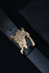 Burbrry Metal Alloy Automatic Buckle Branded Belt