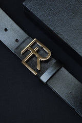 Raph Luren Metal Alloy Automatic Buckle Branded Belt