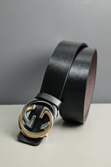 G Metal Alloy Automatic Buckle Branded Belt
