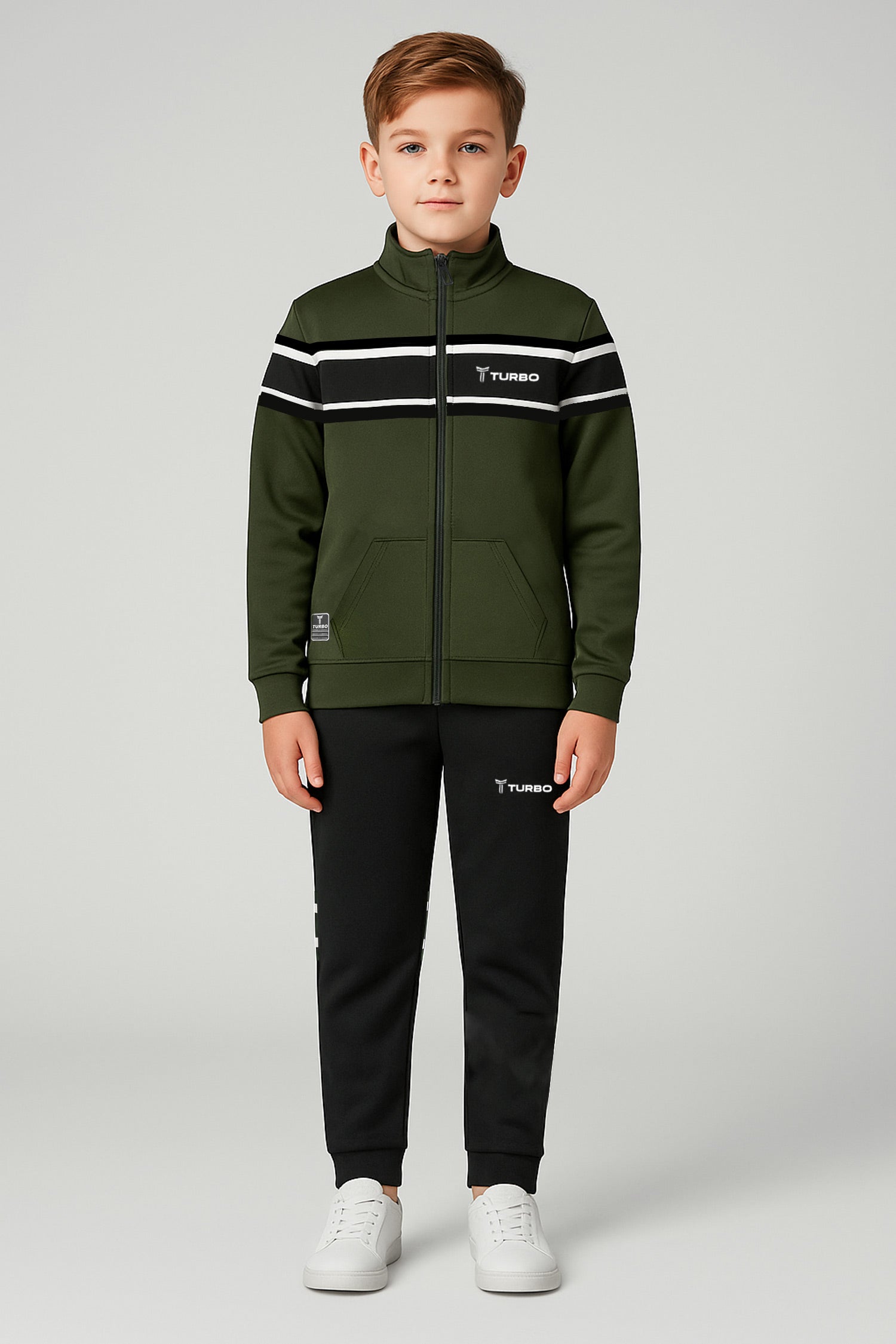 Turbo Color-Block Panel Unisex Younger Kids Tracksuit