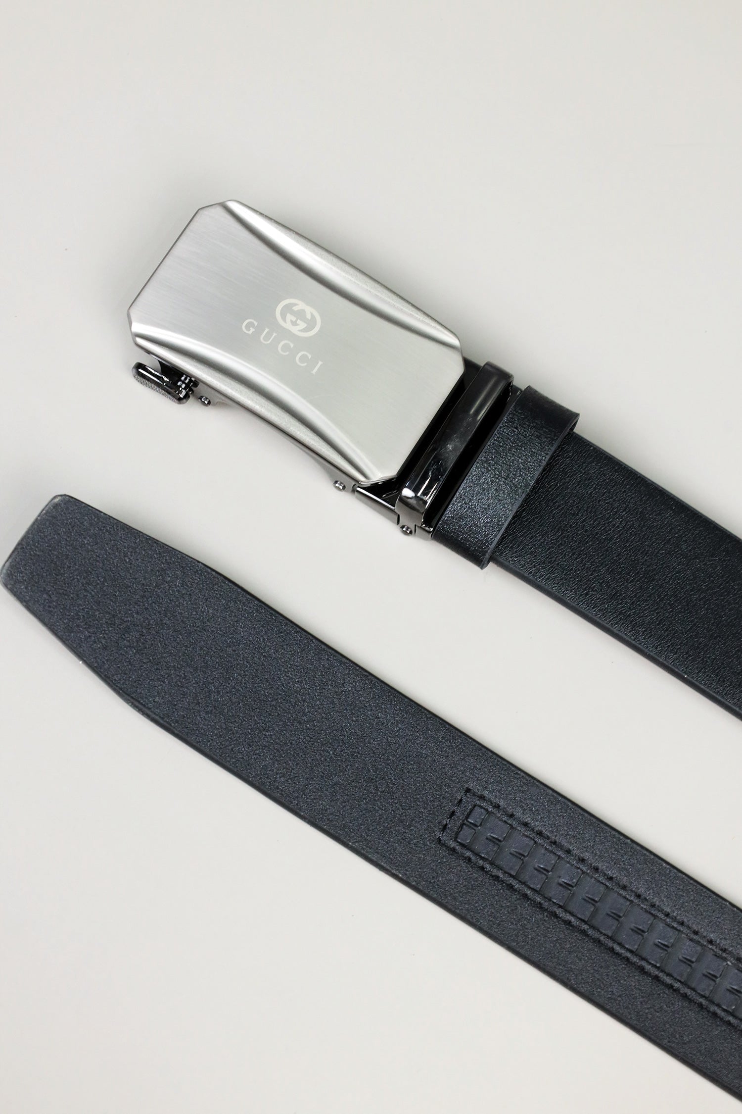 G Metal Alloy Automatic Buckle Branded Belt