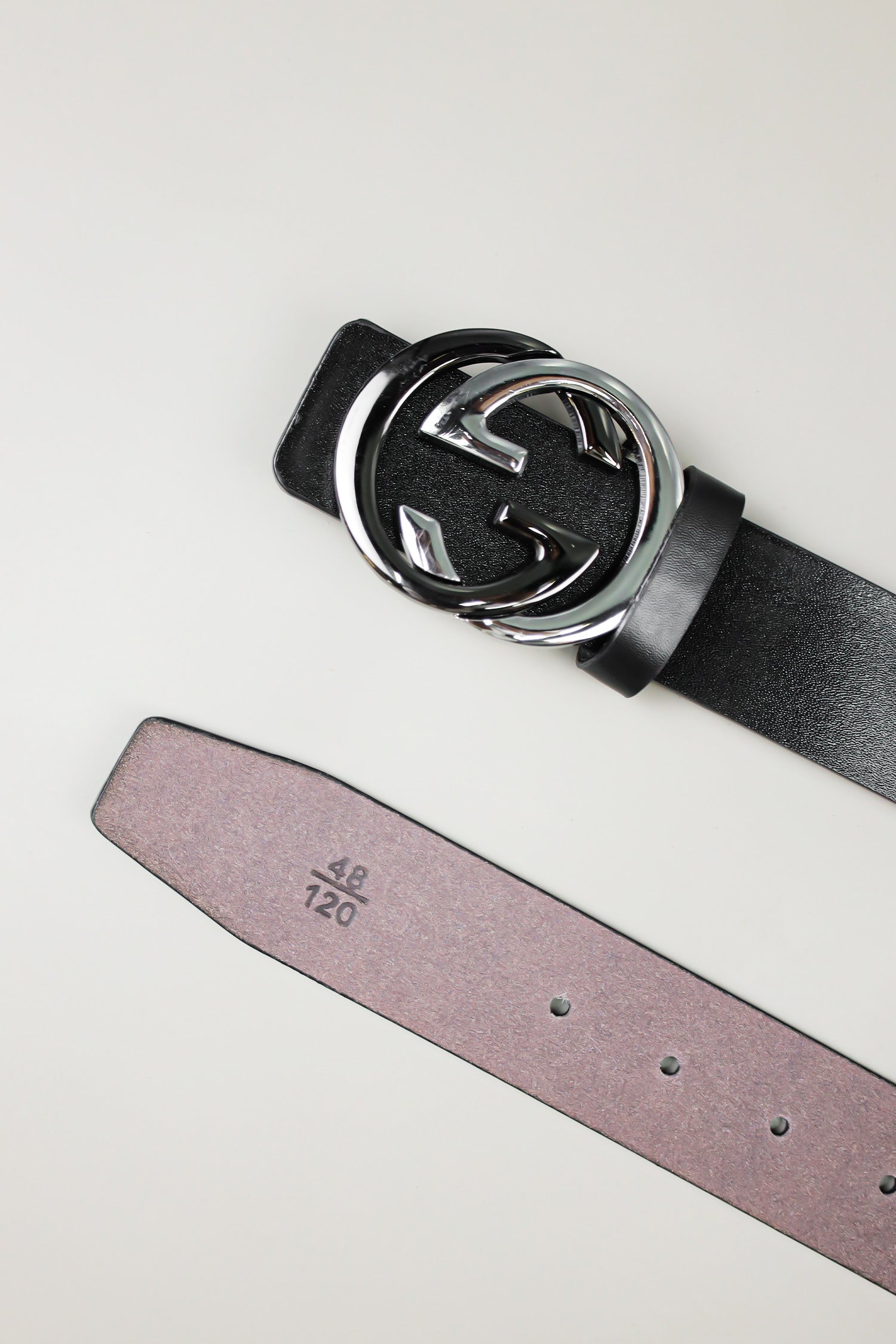 G Metal Alloy Automatic Buckle Branded Belt