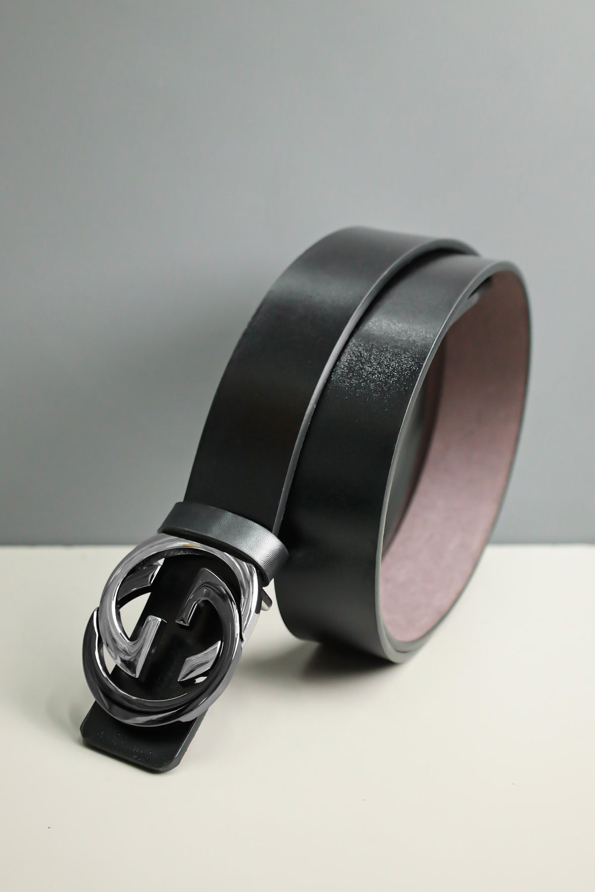 G Metal Alloy Automatic Buckle Branded Belt