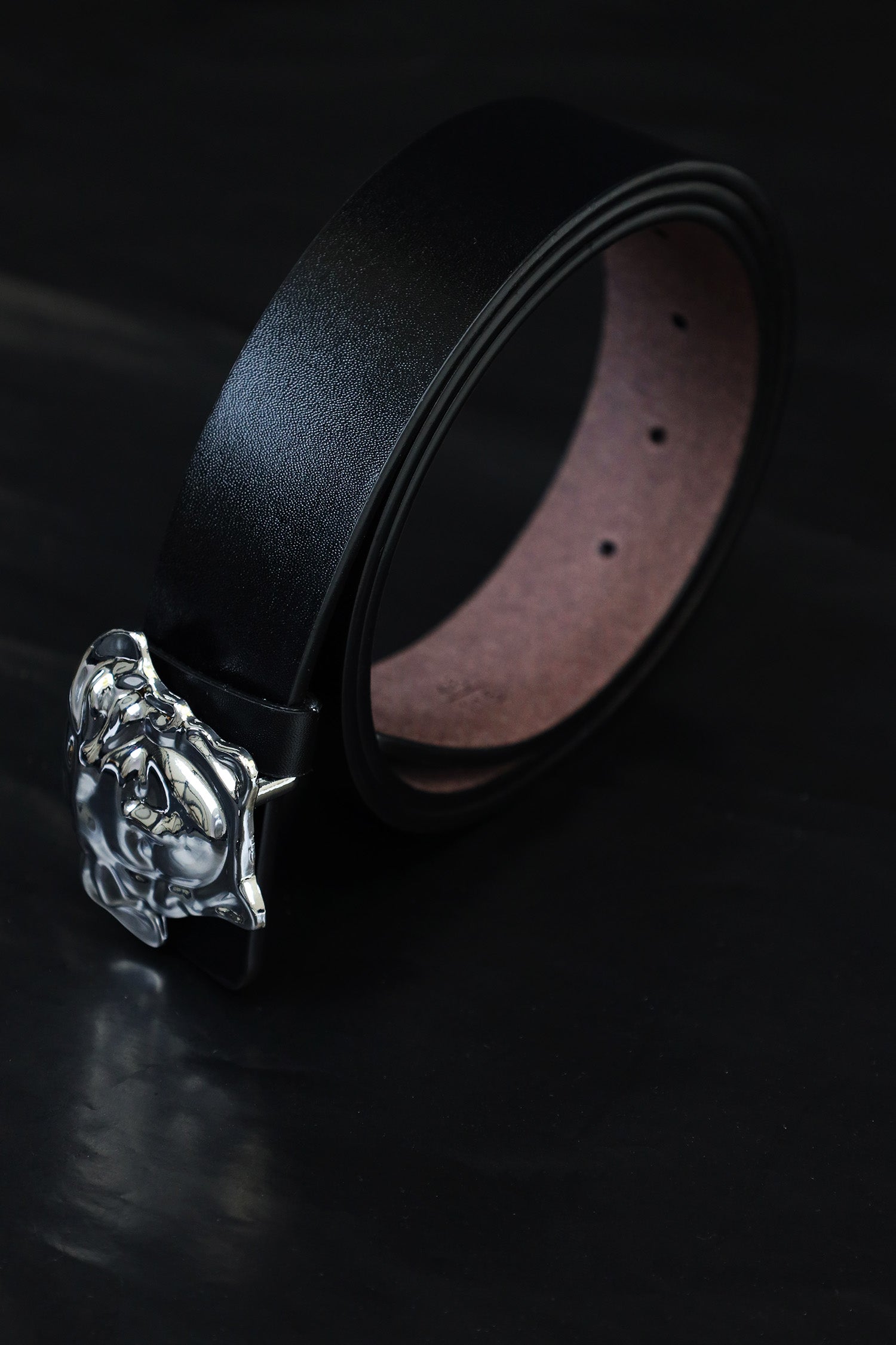 Versce Metal Alloy Automatic Buckle Branded Belt