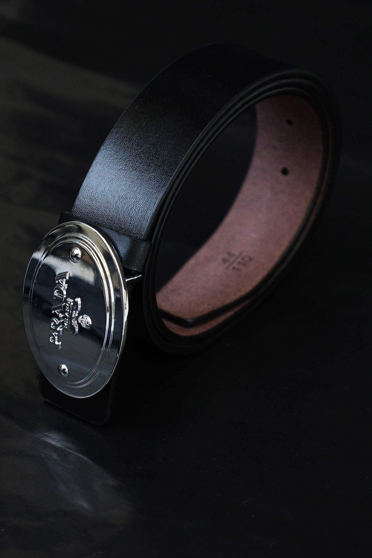 Prda Metal Alloy Automatic Buckle Branded Belt