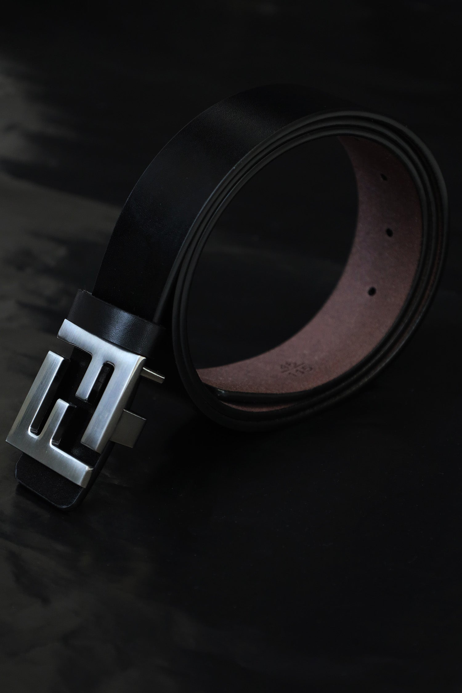 Fndi Buckle Single Side 7A+ Premium PU Belt