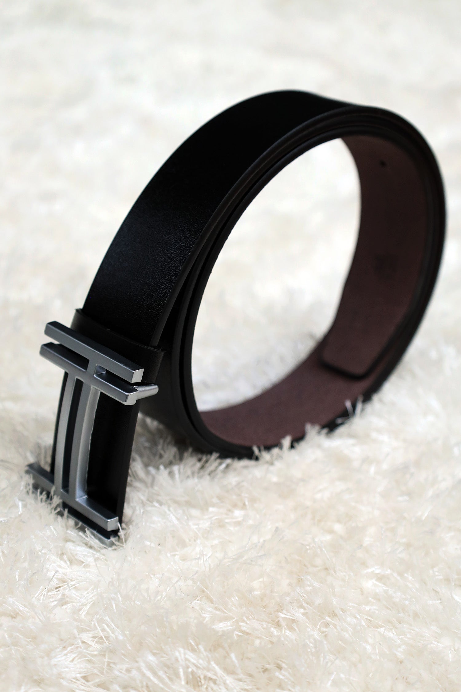 Hrmes Metal Alloy Automatic Buckle Branded Belt