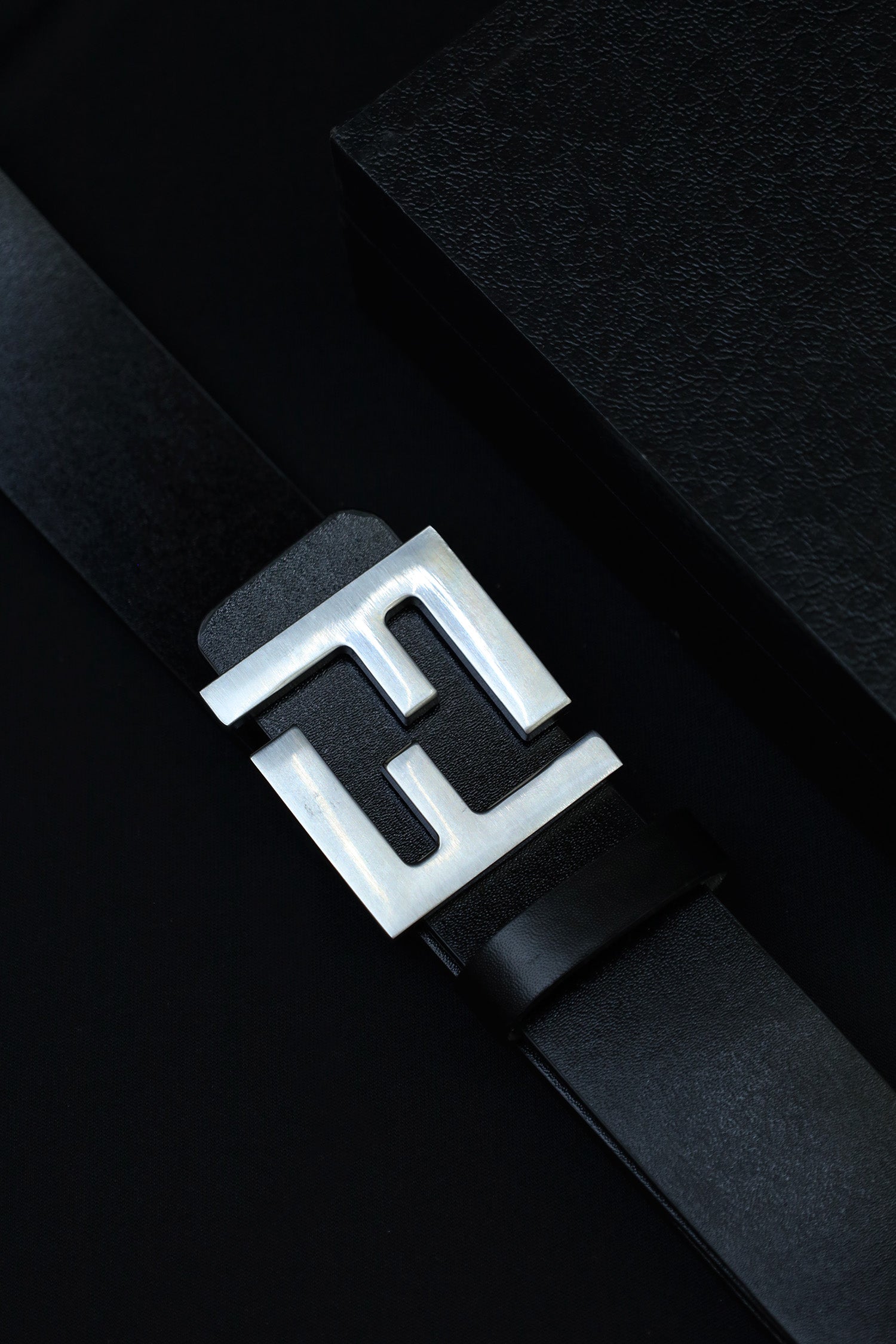 Fndi Metal Alloy Automatic Buckle Branded Belt