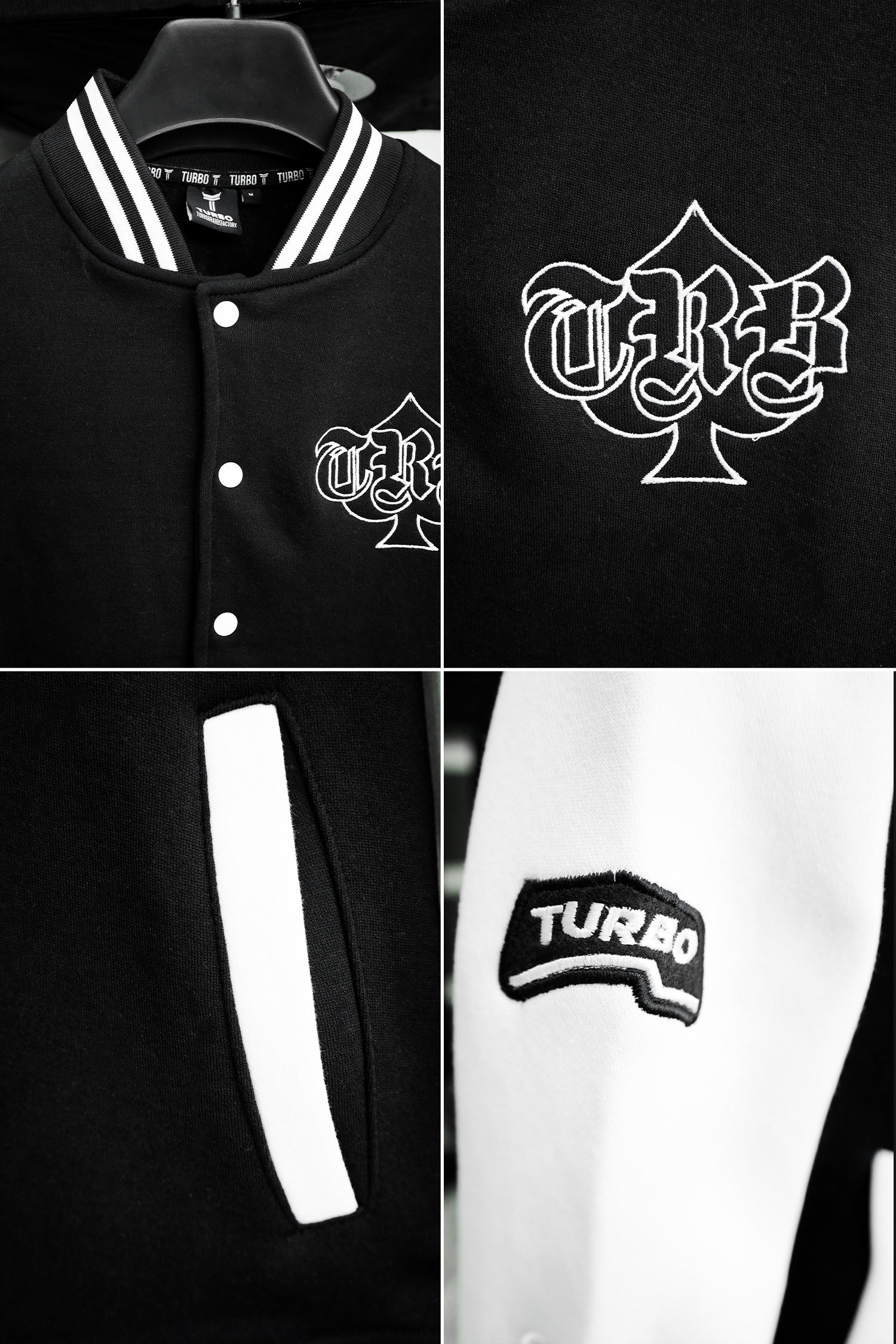 Turbo Contrast Tone Men's Varsity Jacket