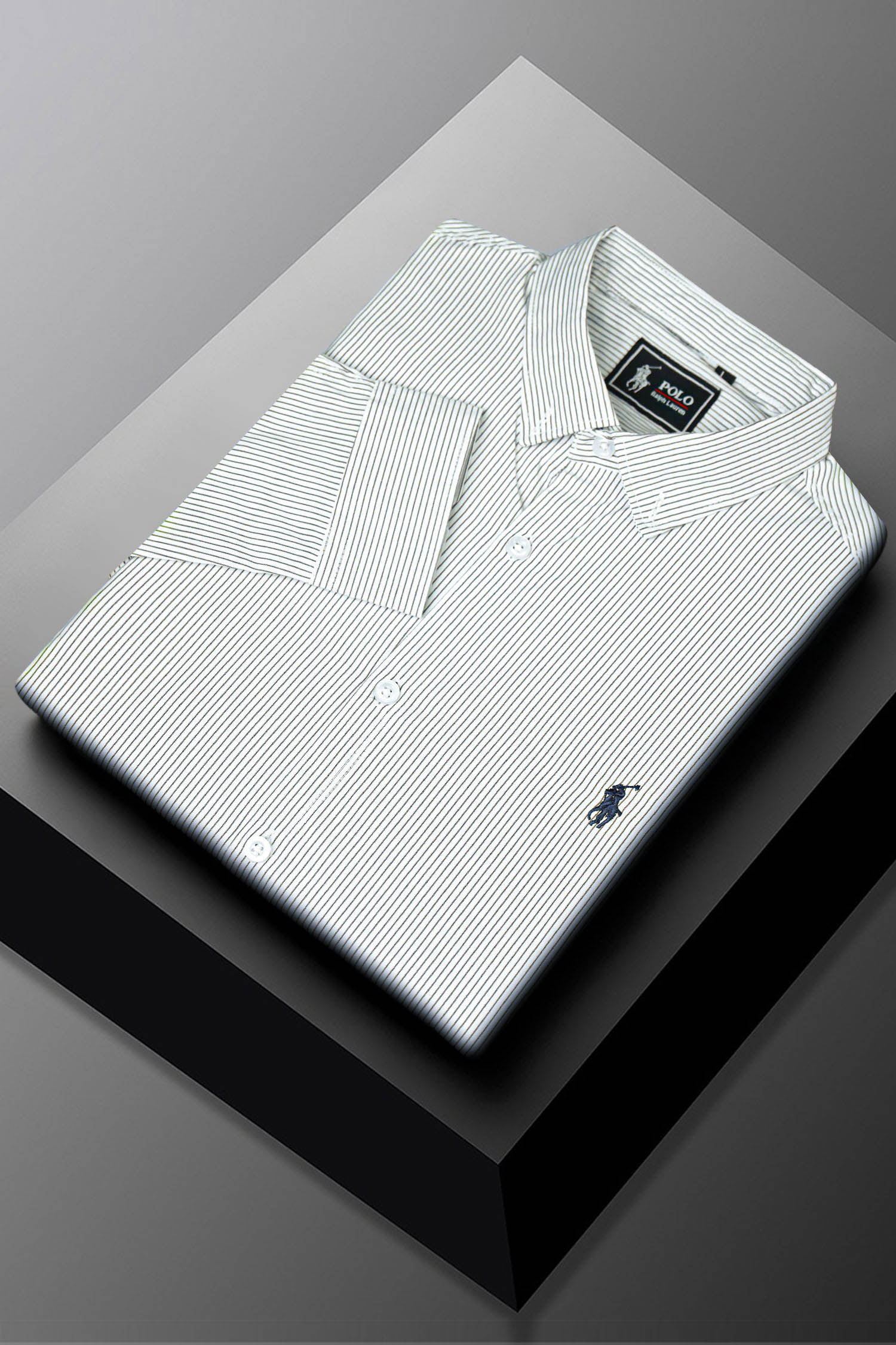Polo Rph Lren Stripe Poplin Cotton Casual Shirt