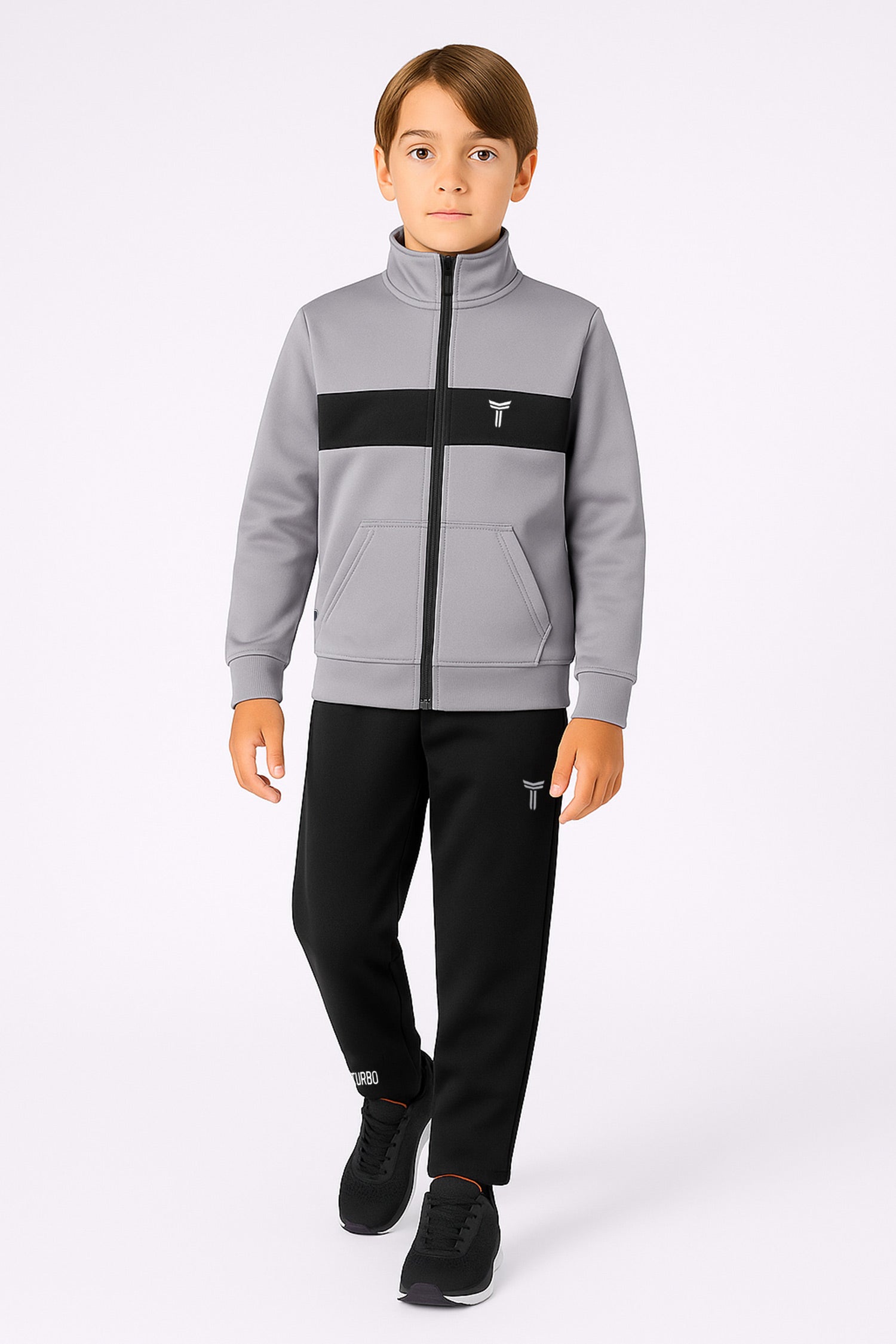 Turbo TrainFit Panel Unisex Younger Kids Tracksuit