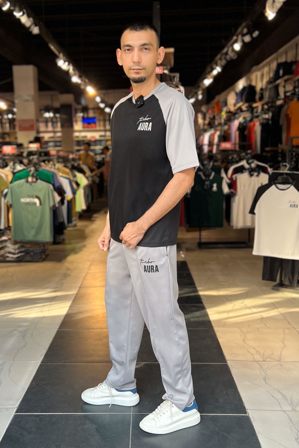 Turbo Aura Signature Typography Oversize Co-Ord Set